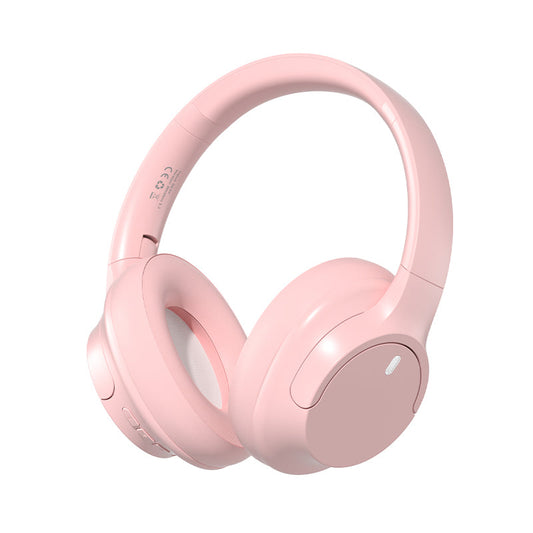 Over Ear Bluetooth Headphone Wireless Foldable Headset Pink