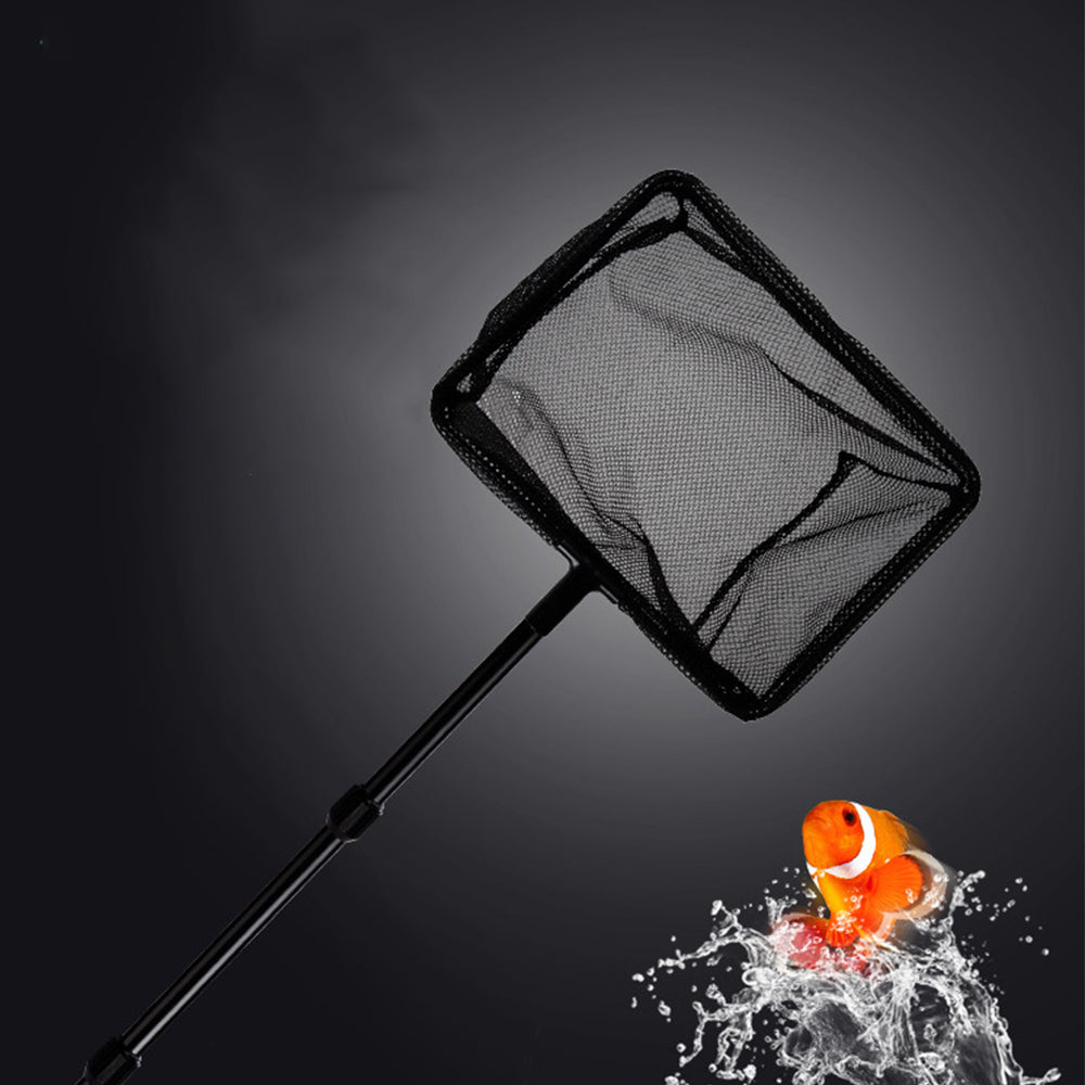 6-in-1 Aquarium Cleaning Tool Kit Extendable Fish Tank Cleaner with Net Rake Scraper Brush