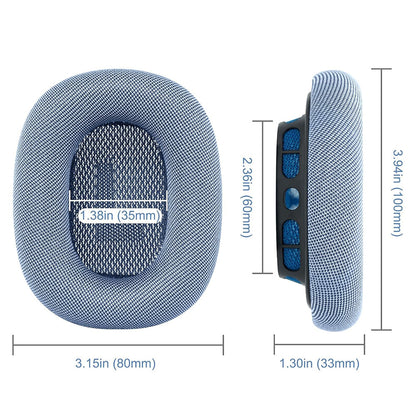 Pair of Replacement Ear Pads for Apple AirPods Max 2nd Generation Headphone Ear Cushions Blue