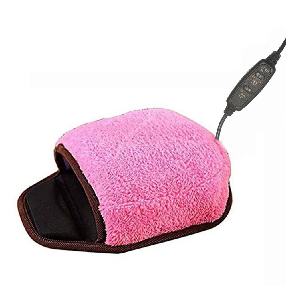 USB Heated Mouse Pad with Wrist Rest Winter Hand Warmer with 3 Level Temperature Control Pink