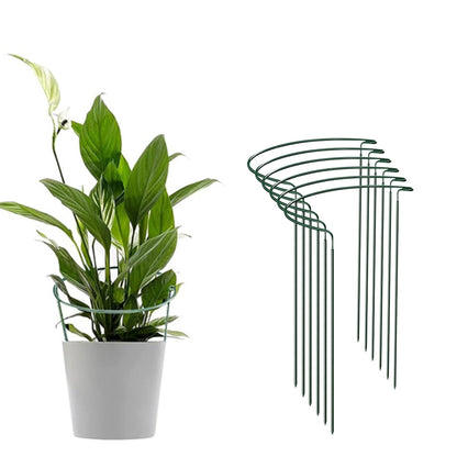 Plant Supports Stakes Set Half Round Metal Garden Stakes for Outdoor Indoor Plants