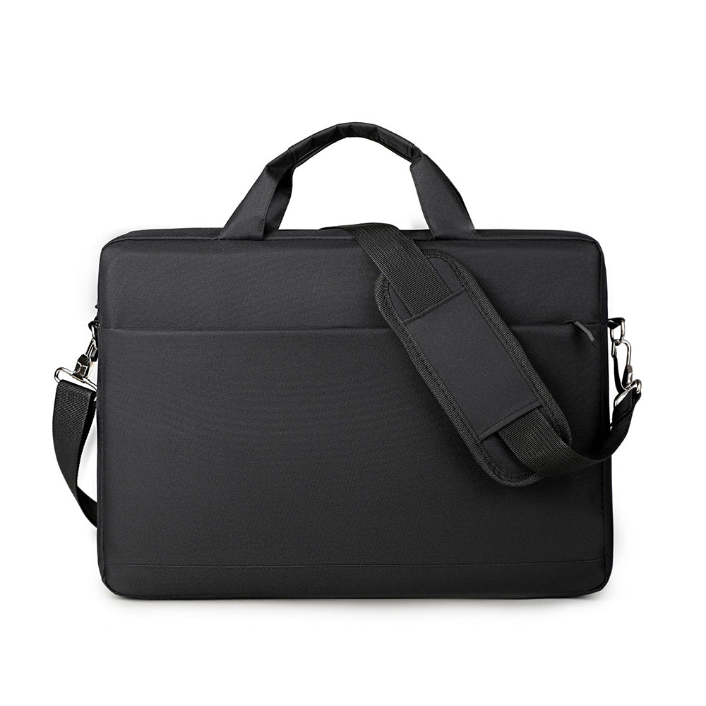 Crossbody Laptop Sleeve Padding Shoulder Carry Bags for 15.6 Inch Notebook Black
