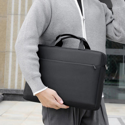 Crossbody Laptop Sleeve Padding Shoulder Carry Bags for 15.6 Inch Notebook Black
