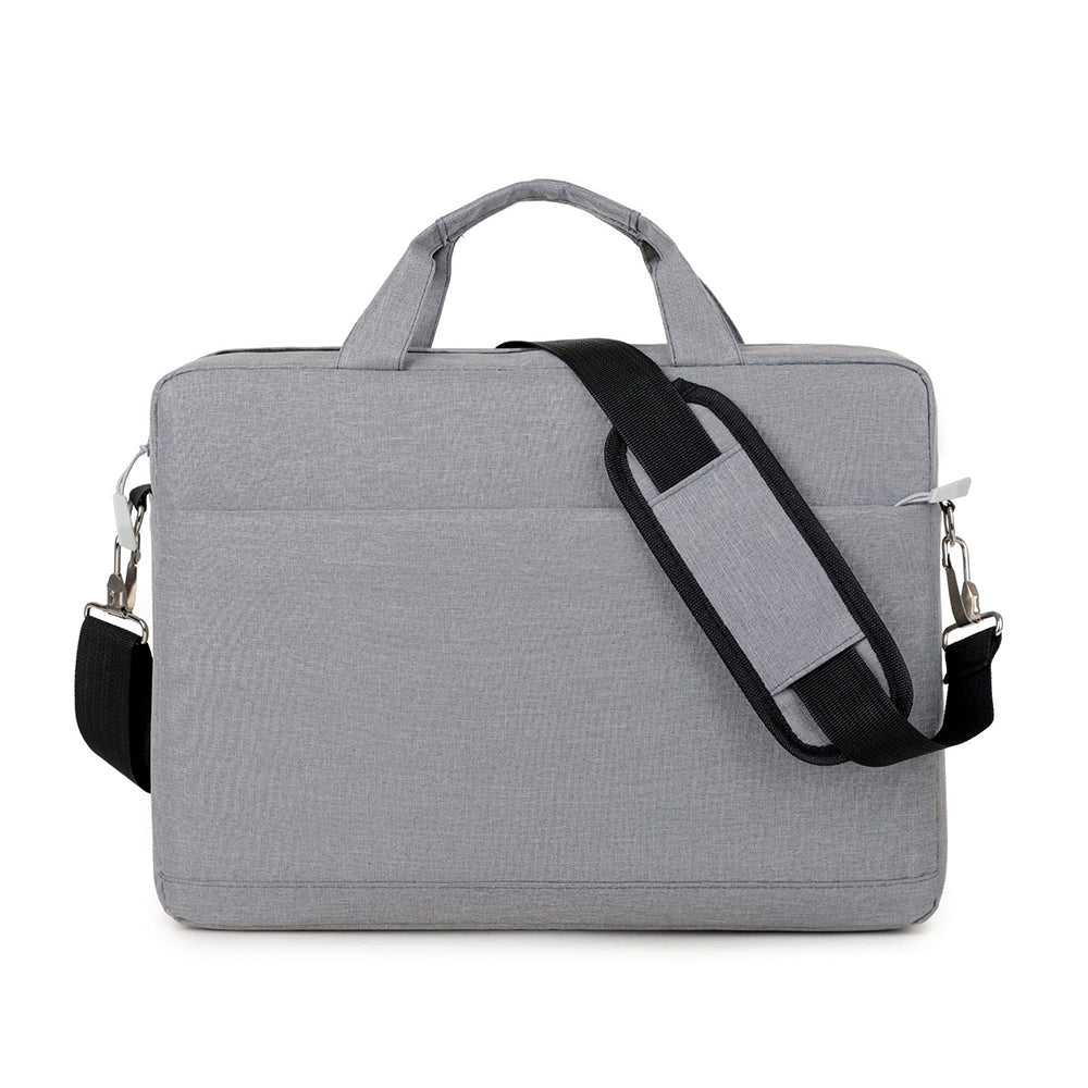 Crossbody Laptop Sleeve Padding Shoulder Carry Bags for 15.6 Inch Notebook Grey