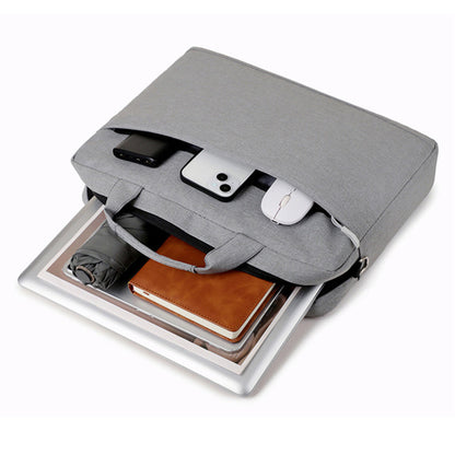 Crossbody Laptop Sleeve Padding Shoulder Carry Bags for 15.6 Inch Notebook Grey