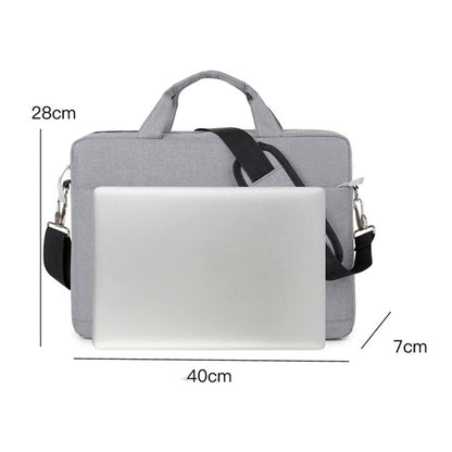 Crossbody Laptop Sleeve Padding Shoulder Carry Bags for 15.6 Inch Notebook Grey