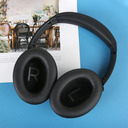 Pair of Replacement Ear Pads for Bose QC45 Headphone Ear Cushions Black
