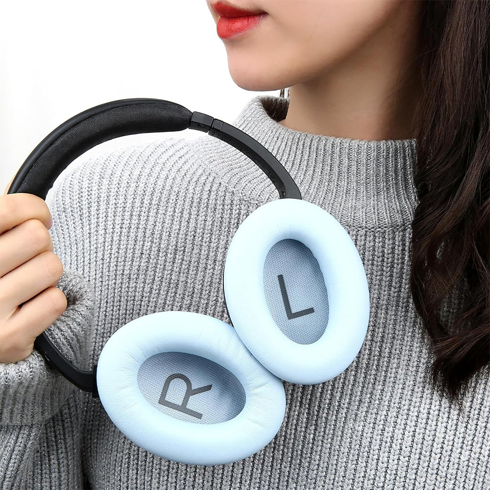 Pair of Replacement Ear Pads for Bose QC45 Headphone Ear Cushions Blue
