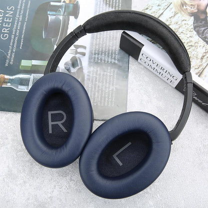 Pair of Replacement Ear Pads for Bose QC45 Headphone Ear Cushions Navy