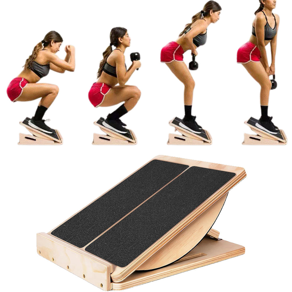 4-Angle Adjustable Slant Board Calf Stretcher Fitness Equipment