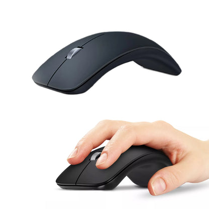 3-Mode Wireless Mouse Battery Powered Bluetooth/2.4Ghz Ergonomic Silent Mouse Black