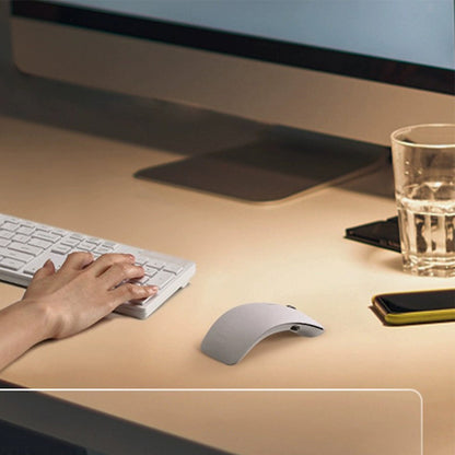 3-Mode Wireless Mouse Battery Powered Bluetooth/2.4Ghz Ergonomic Silent Mouse Gray