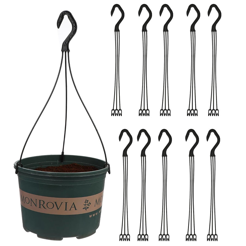 10Pcs Hanging Hooks for Flower Pot Plant Basket Hangers