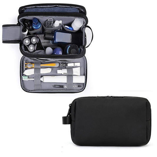 Travel Toiletry Bag Shaving Organizer for Men Women Black