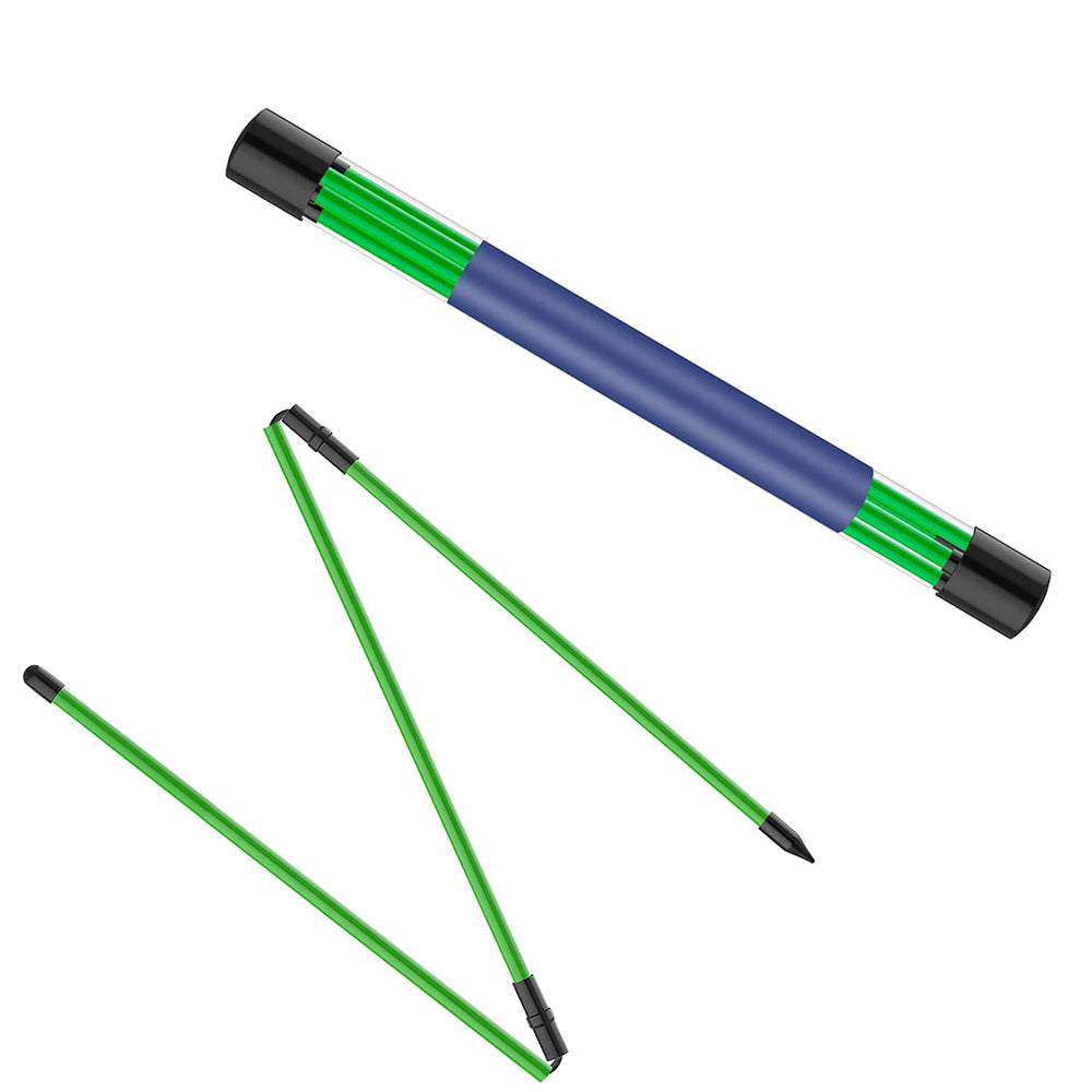 Collapsible 3-Section Golf Alignment Stick Golf Training Aid for Aiming Putting Swing Trainer Green
