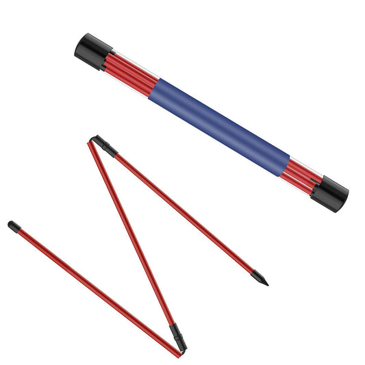Collapsible 3-Section Golf Alignment Stick Golf Training Aid for Aiming Putting Swing Trainer Red