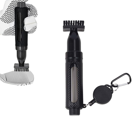 Golf Club Cleaner Brush with Water Spray Press to Clean Groove Brush for Golf Bags