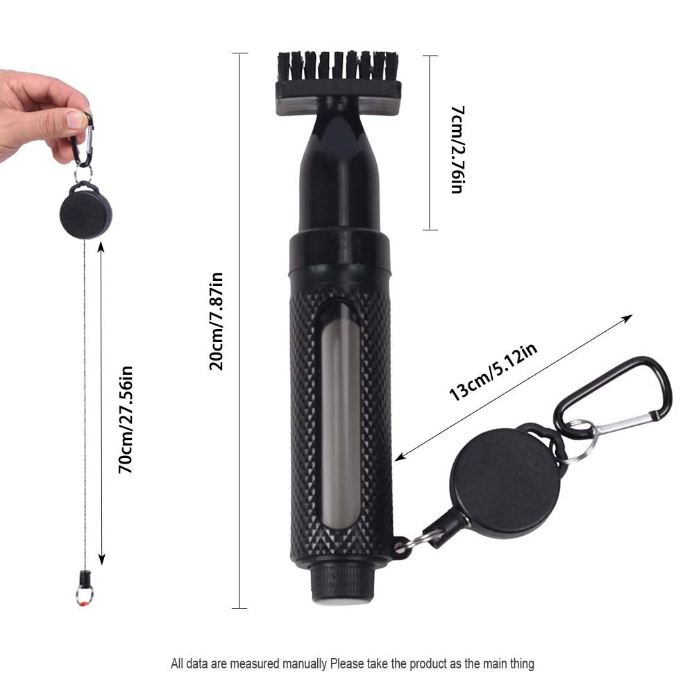 Golf Club Cleaner Brush with Water Spray Press to Clean Groove Brush for Golf Bags