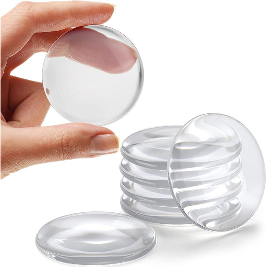 6Pcs Clear PVC Door Bumpers Reusable Adhesive Pads for Noise Reduction Wall Protection