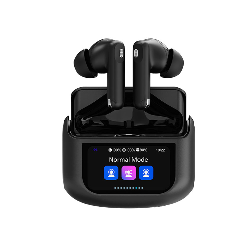 Wireless Bluetooth Earbuds with Touch Control Color Screen Case