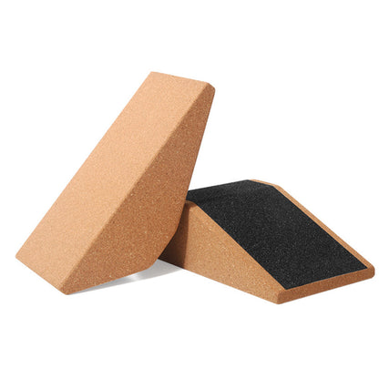 2Pcs Wooden Yoga Squat Wedge Anti-Slip Exercise Block for Pilates Fitness