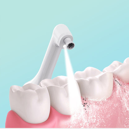 Electric Teeth Whitening Polisher with LED Light 5-Speed Cleaning and Polishing White