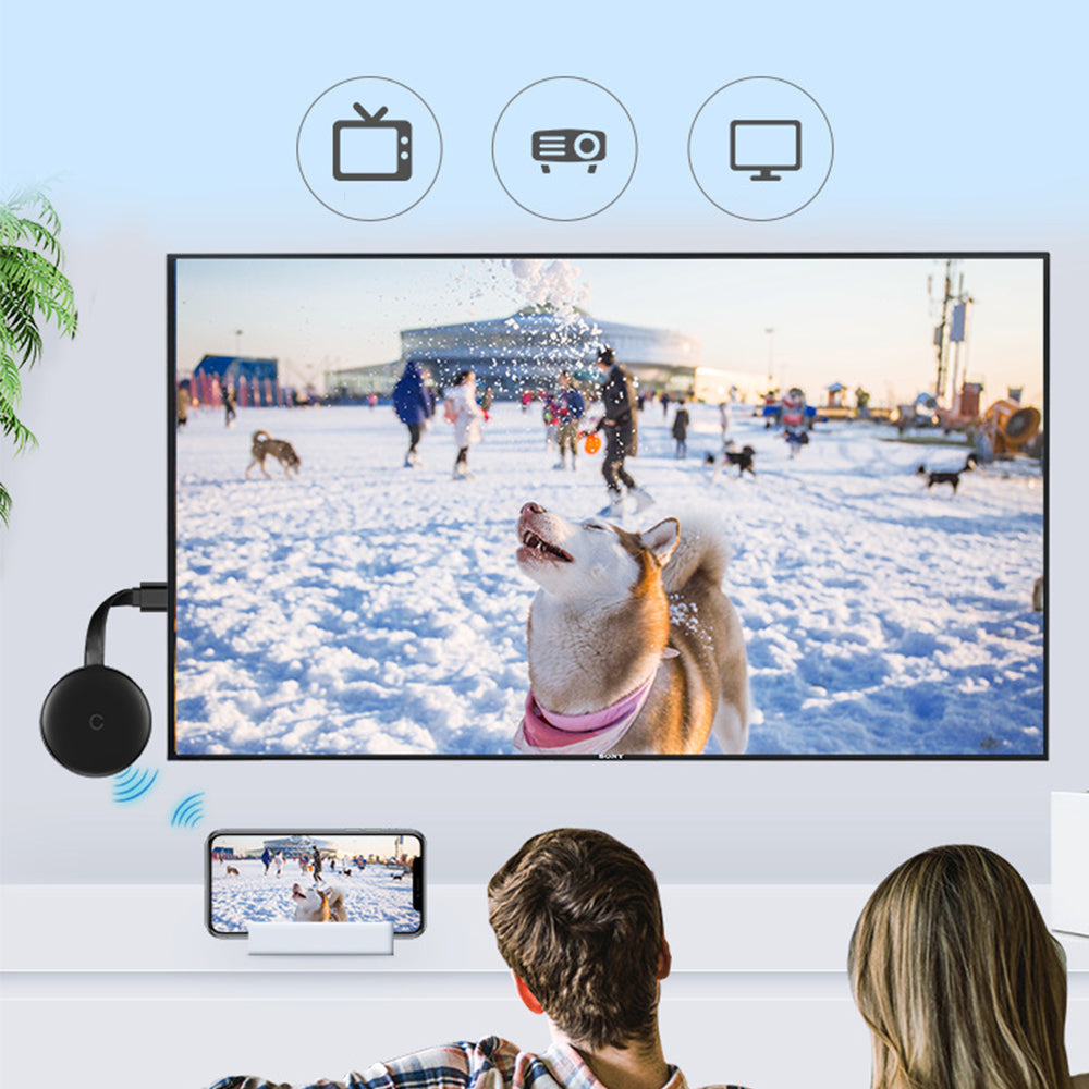 1080P Wireless HDMI Display Dongle for Screen Mirroring to TV Projector Monitor