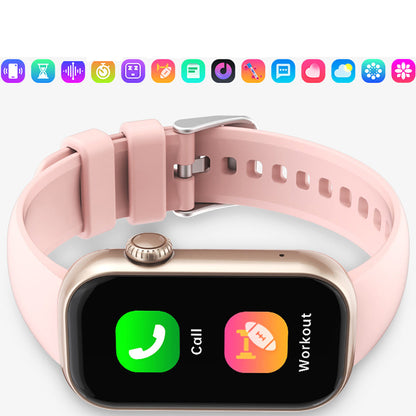 Smart Watch with Bluetooth Calling & Fitness Tracking Compatible with iOS & Android Pink