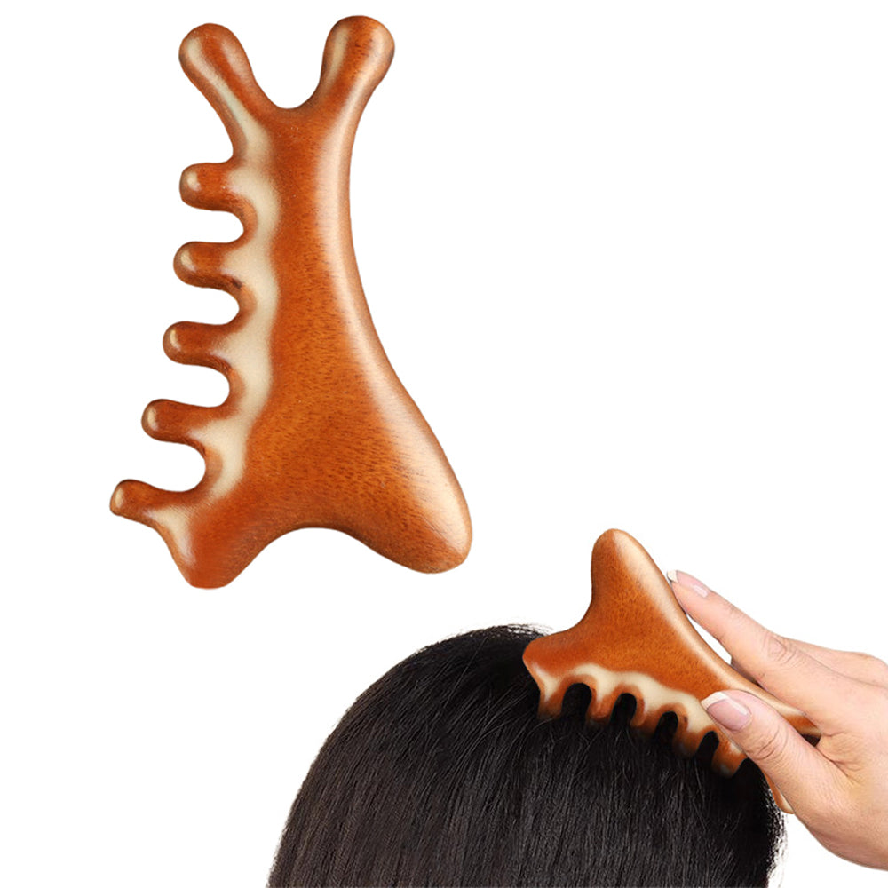 4-in-1 Gua Sha Tool for Face Body Head Massage Comb