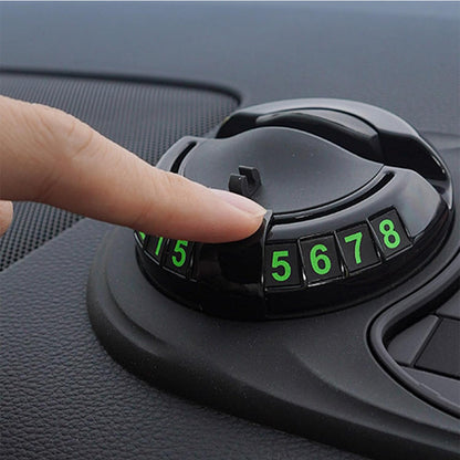 Multifunction Car Anti-Slip Mat with Phone Holder & Parking Number Grey