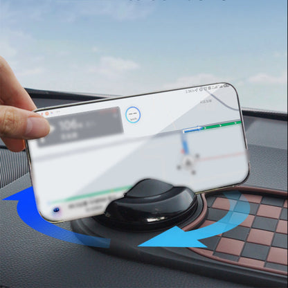 Multifunction Car Anti-Slip Mat with Phone Holder & Parking Number Brown