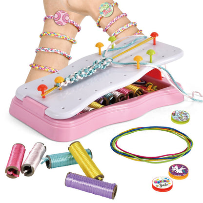 DIY Friendship Bracelet Maker Kit for Kids Colorful String Craft Set