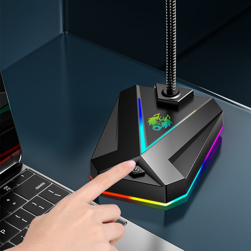 USB Desktop Microphone Plug & Play Omnidirectional Mic for PC & Laptop