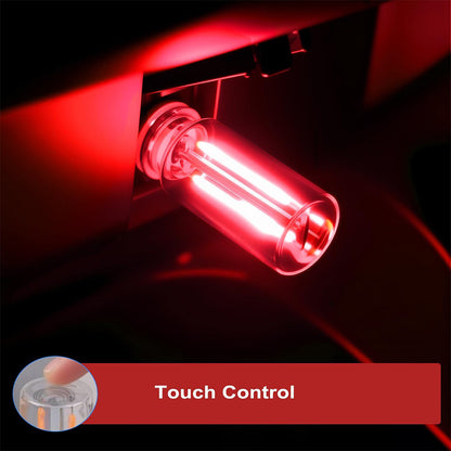 3PCS Portable USB Touch Glass Bottle LED Night Light for Car & Bedroom