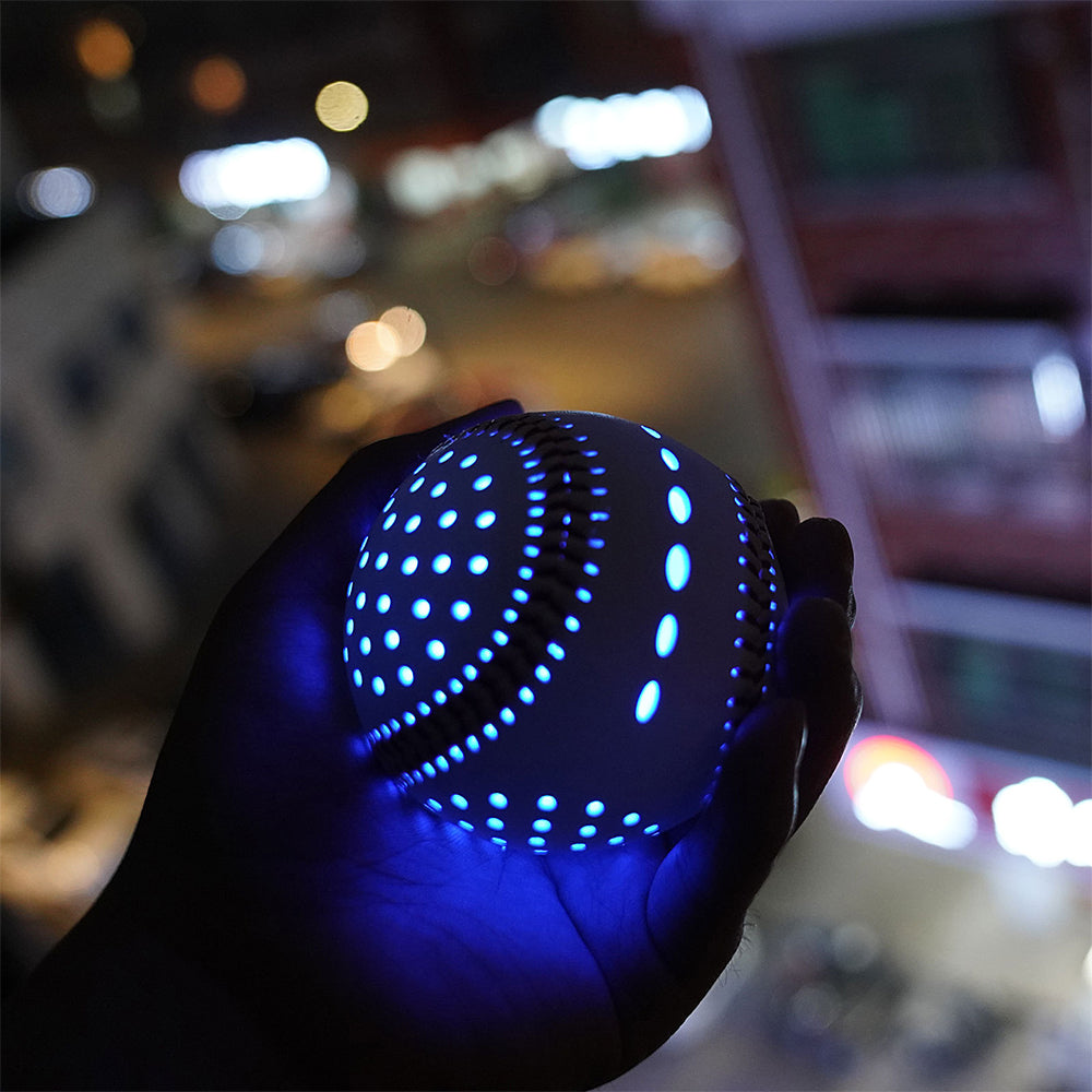 9-Inch USB Rechargeable LED Baseball for Night Play
