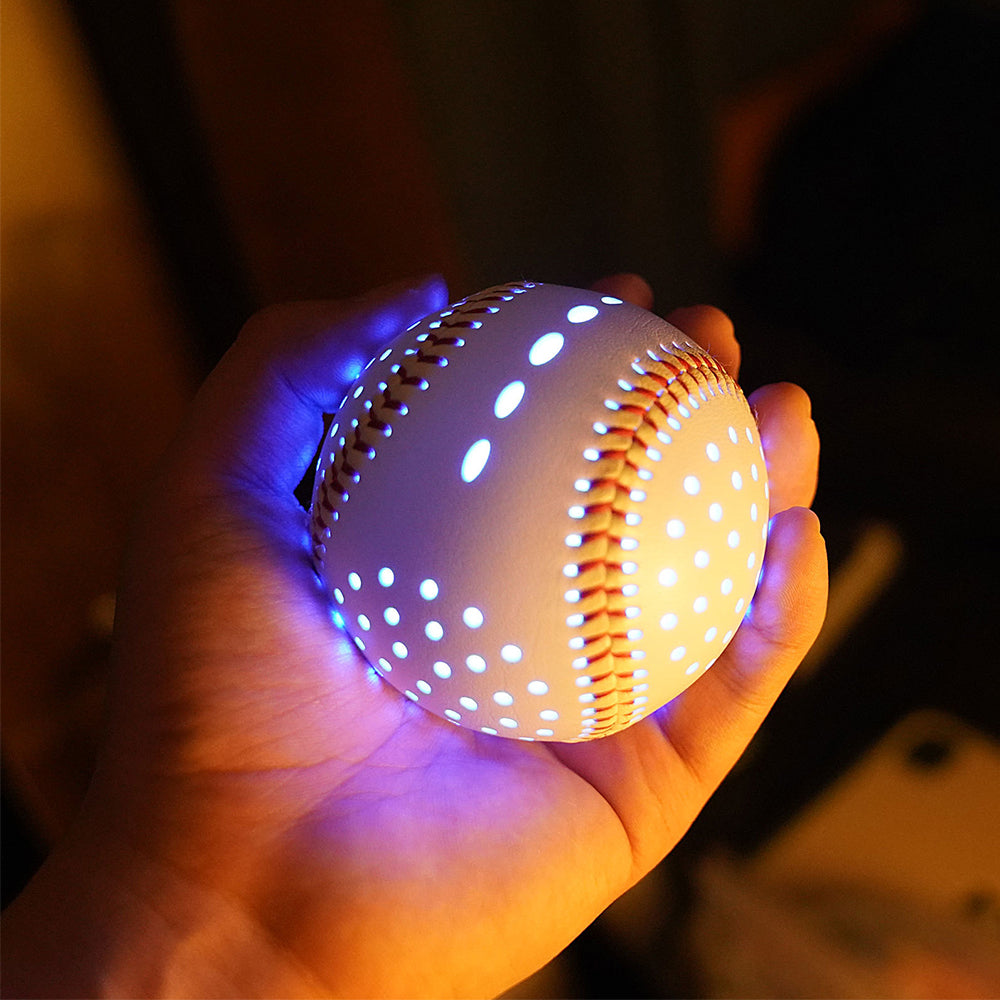 9-Inch USB Rechargeable LED Baseball for Night Play