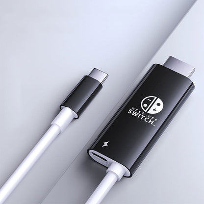 Switch HDMI Projection Cable with USB-C Hub Adapter 2m for TV & Monitor