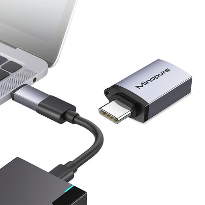 Type-C to USB 3.2 Gen2 Female Adapter 10Gbps High-Speed OTG Connector