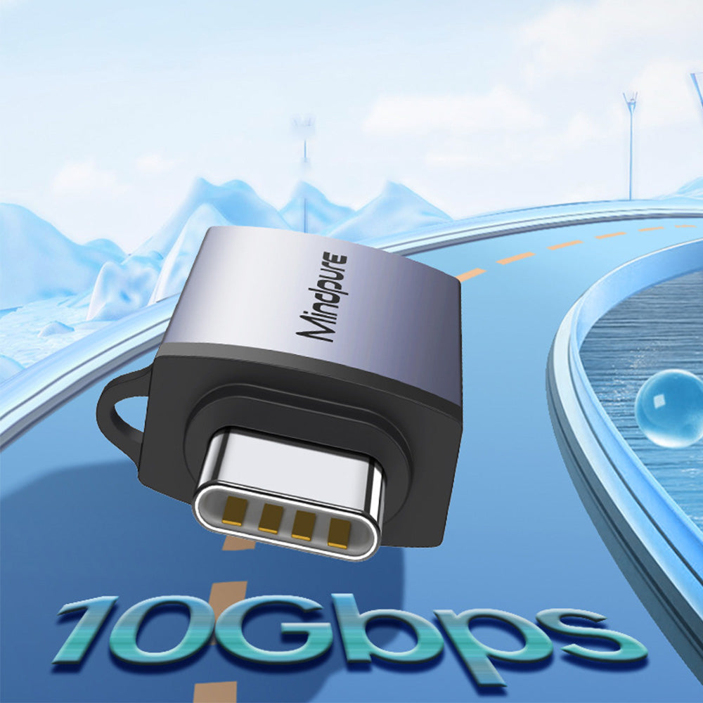 Type-C to USB 3.2 Gen2 Female Adapter 10Gbps High-Speed OTG Connector