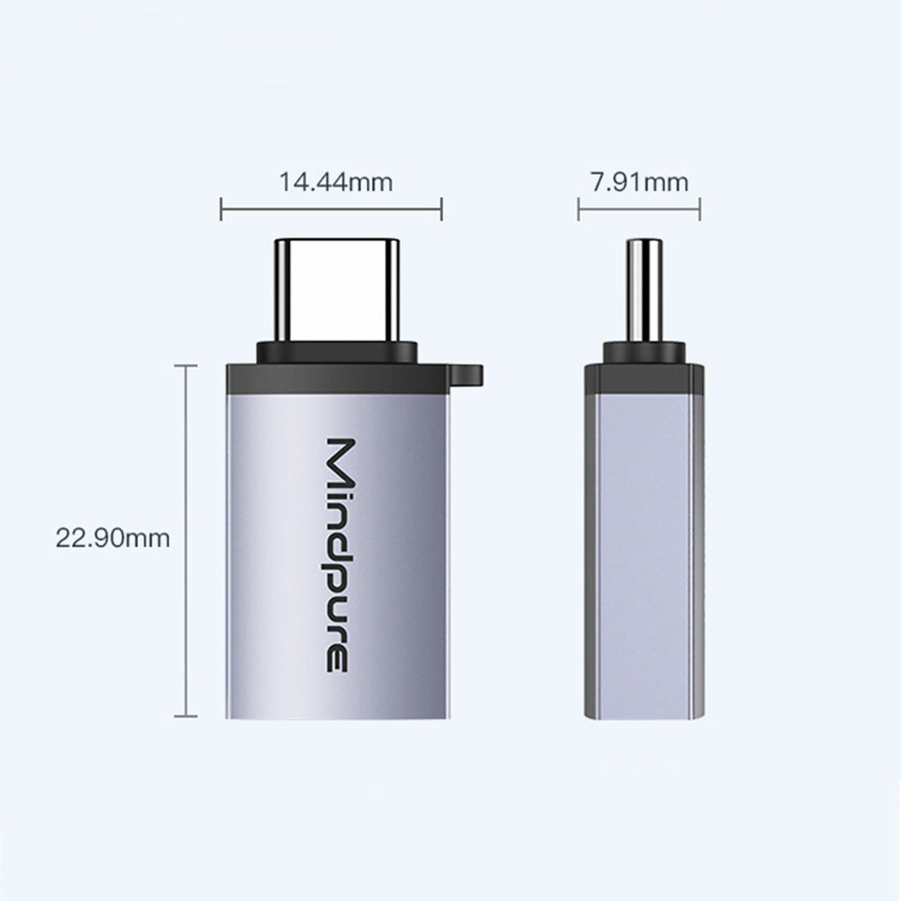 Type-C to USB 3.2 Gen2 Female Adapter 10Gbps High-Speed OTG Connector