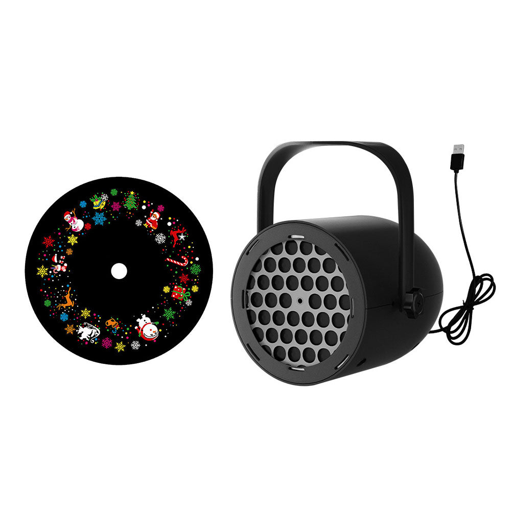USB LED Christmas Projector Light ¨C Indoor & Outdoor Holiday Decoration Lamp Style 1