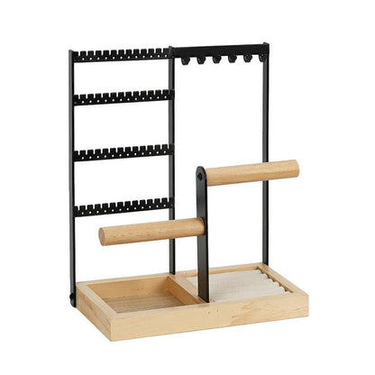 Wooden Jewelry Holder Rack Jewelry Display Stand Ring Bracelet Holder Organize