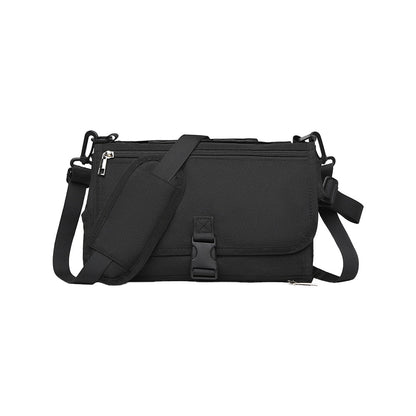Portable Diaper Changing Pad with Shoulder Strap Water-resistant Diaper Changing Bag Black