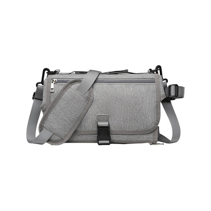 Portable Diaper Changing Pad with Shoulder Strap Water-resistant Diaper Changing Bag Grey