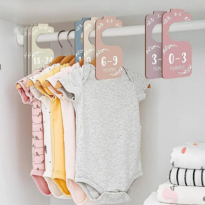 8Pcs Baby Wardrobe Dividers Newborn to 24 Months Baby Clothes Organizers