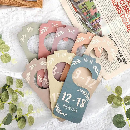 8Pcs Baby Wardrobe Dividers Newborn to 24 Months Baby Clothes Organizers