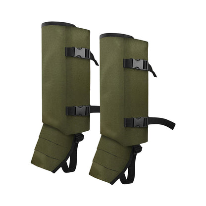 Pair of Anti Bite Snake Guard Shields in the Wild Leg Protection Water-resistant Legging Gaiters Army Green