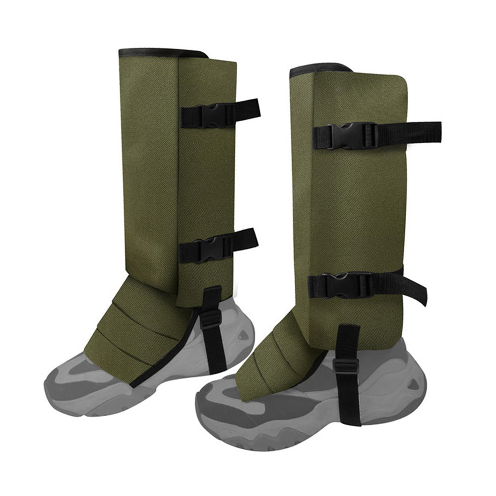 Pair of Anti Bite Snake Guard Shields in the Wild Leg Protection Water-resistant Legging Gaiters Army Green