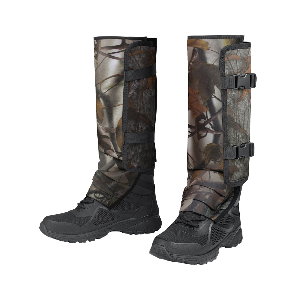 Pair of Anti Bite Snake Guard Shields in the Wild Leg Protection Water-resistant Legging Gaiters Grey