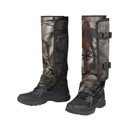Pair of Anti Bite Snake Guard Shields in the Wild Leg Protection Water-resistant Legging Gaiters Grey